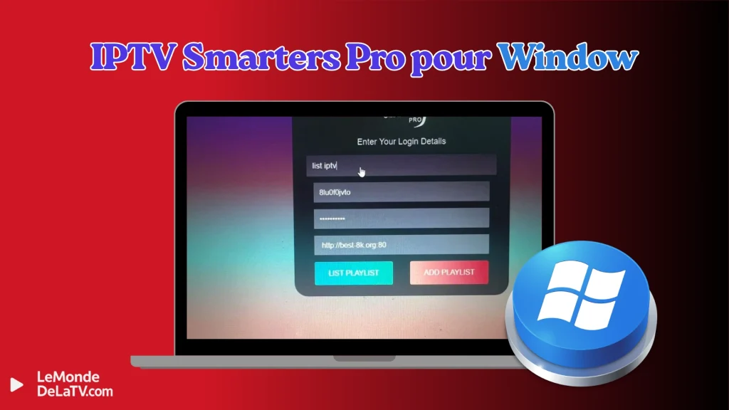 remplir les informations de liste IPTV
