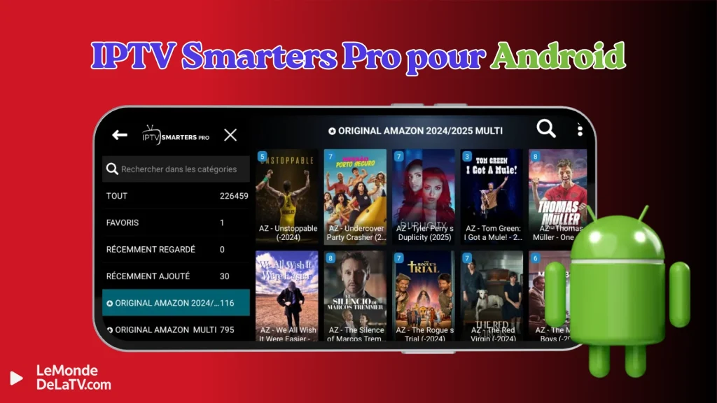 contenus IPTV pour Android