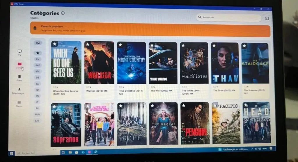 contenu iptv sur Windows