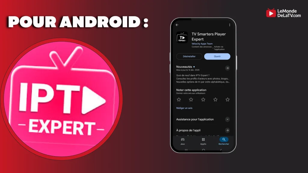 IPTV smarters expert pour Android