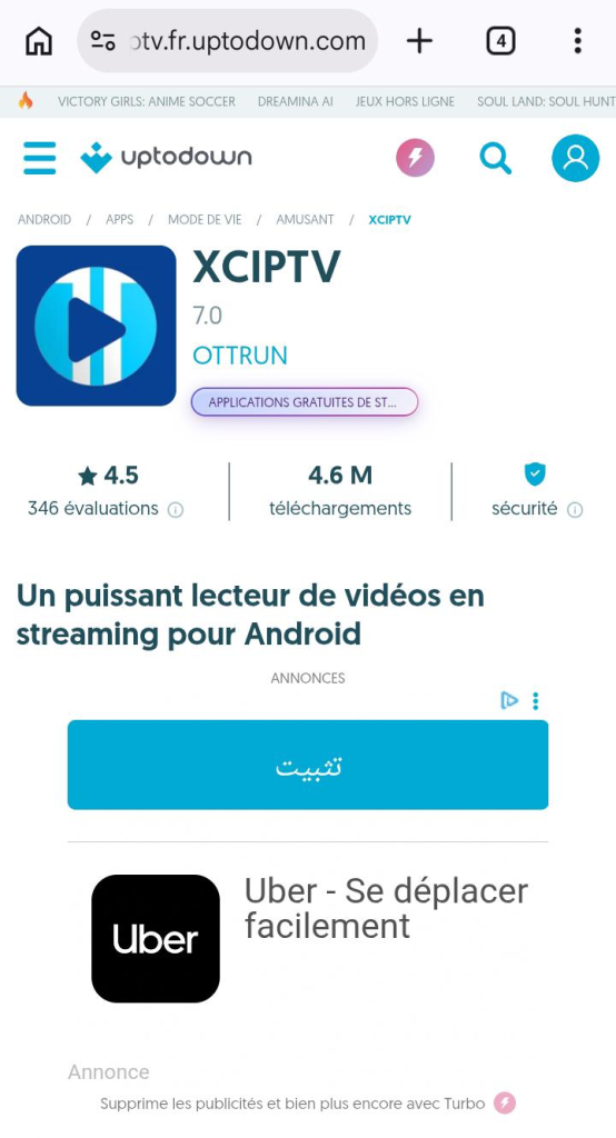 Xciptv pour Android