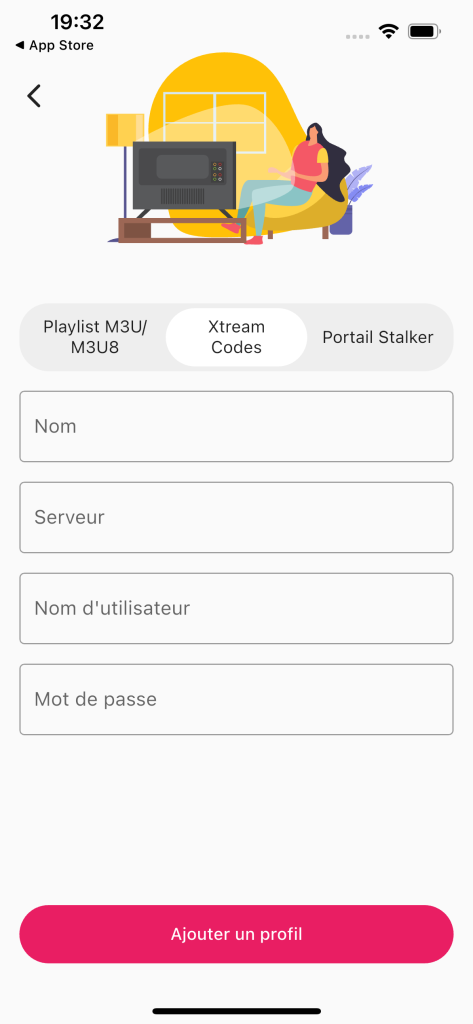 ajouter un code iptv