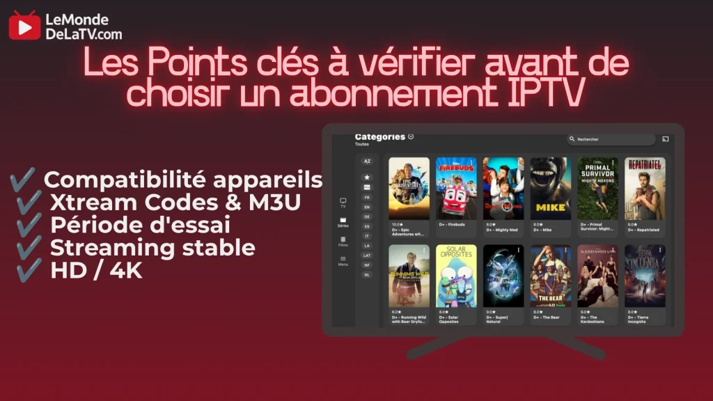 Les Points clés à vérifier avant de choisir un abonnement IPTV