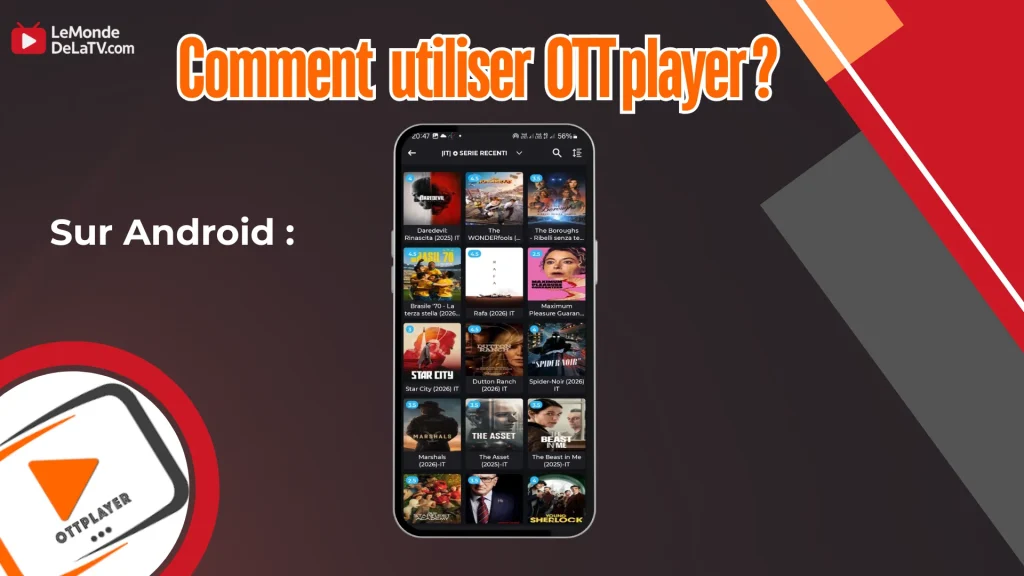 Regarder chaînes sur Android