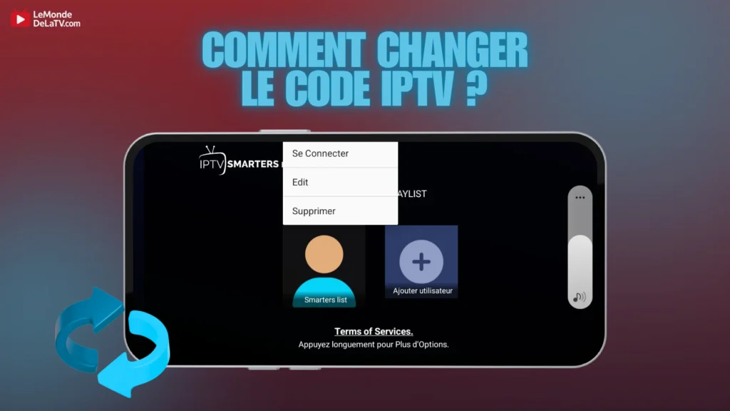 Modifier le profil iptv